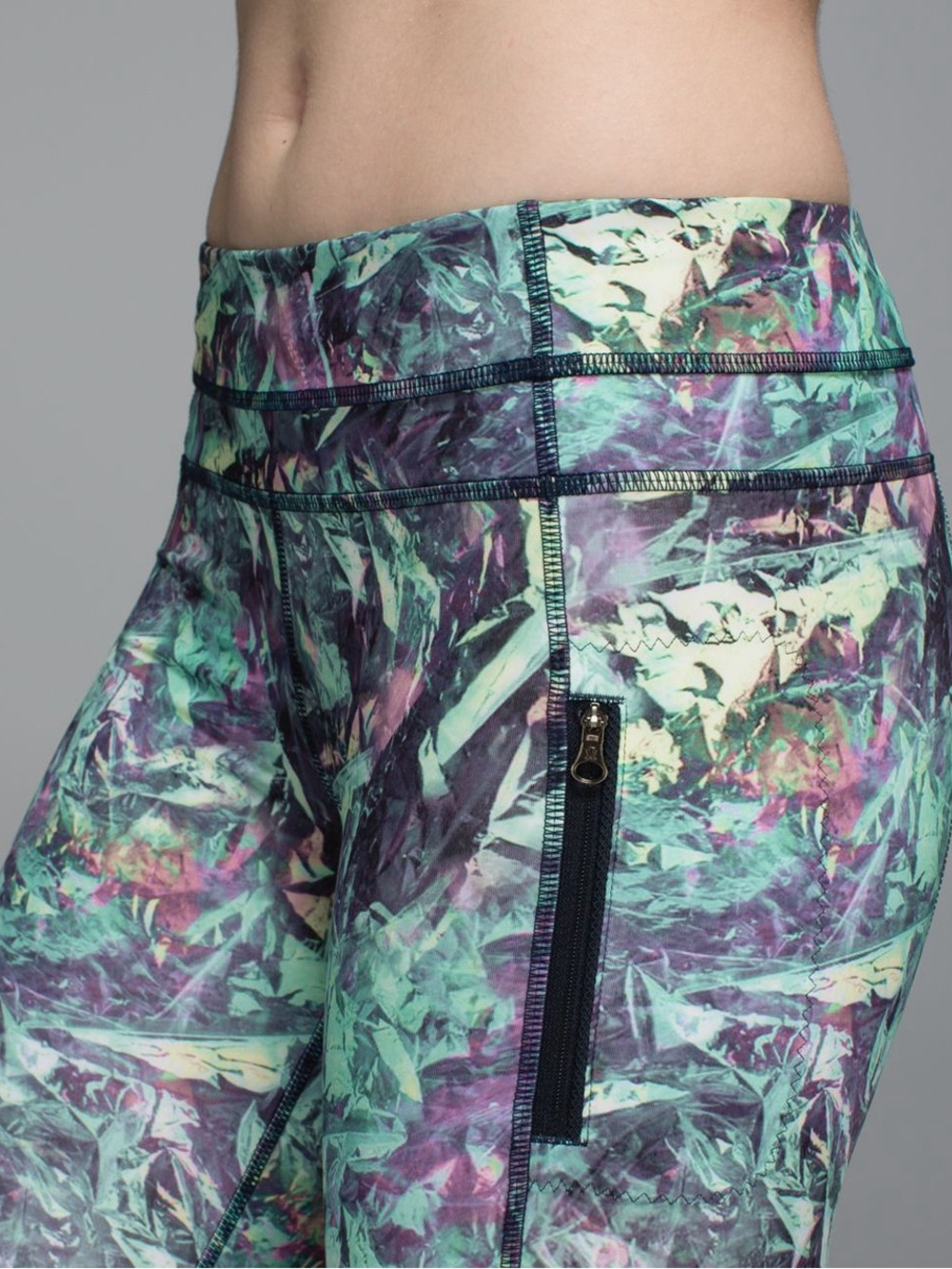 Lululemon Inspire Tight II *Full-On Luxtreme (Mesh) Iridescent Multi Size 8 - Picture 3 of 12